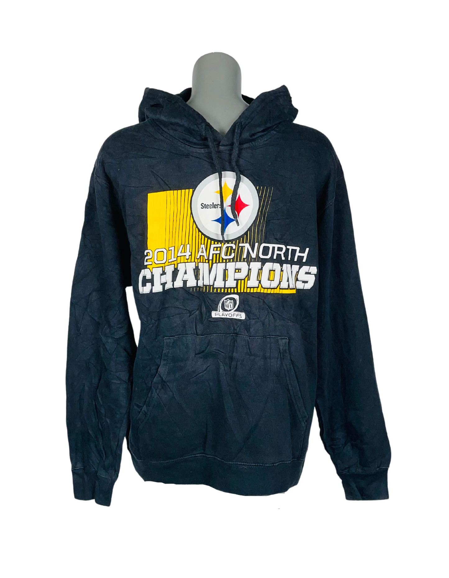 STEELERS CHAMPIONS PLAY OFFS HOODIE MEDIUM