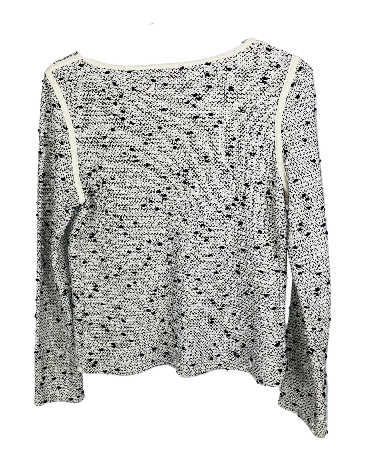 BLACK, WHITE JACKET SIZE 8