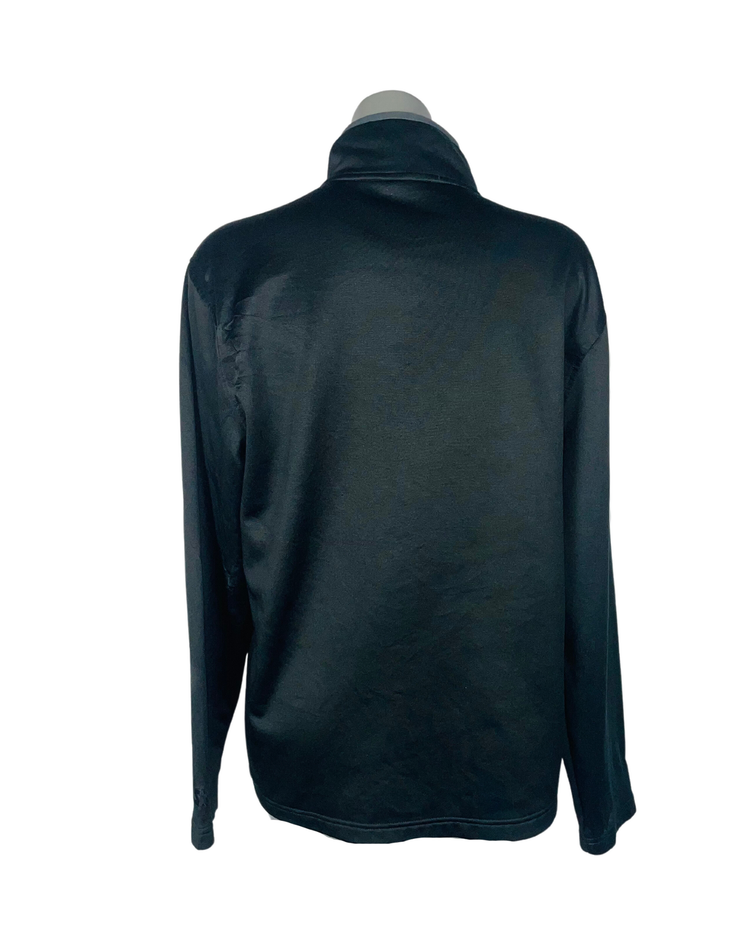 BLACK HALF ZIP SWEATSHIRT MEDIUM