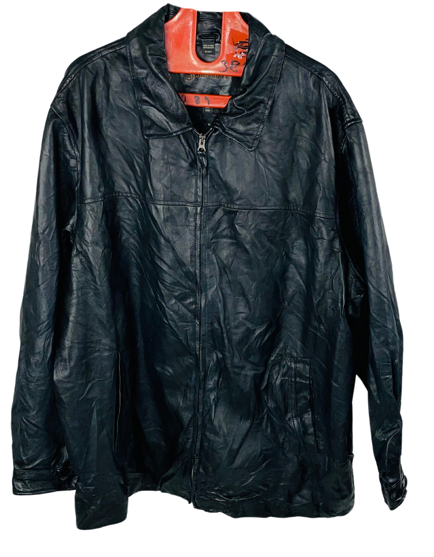 BLACK ST JOHNS BAY GENUINE LEATHER 2XL