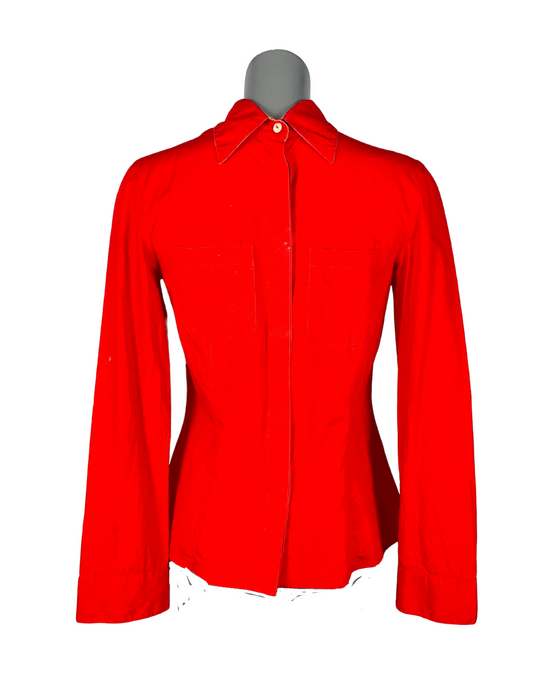 RED ALVIERO MARTINI SHIRT MEDIUM