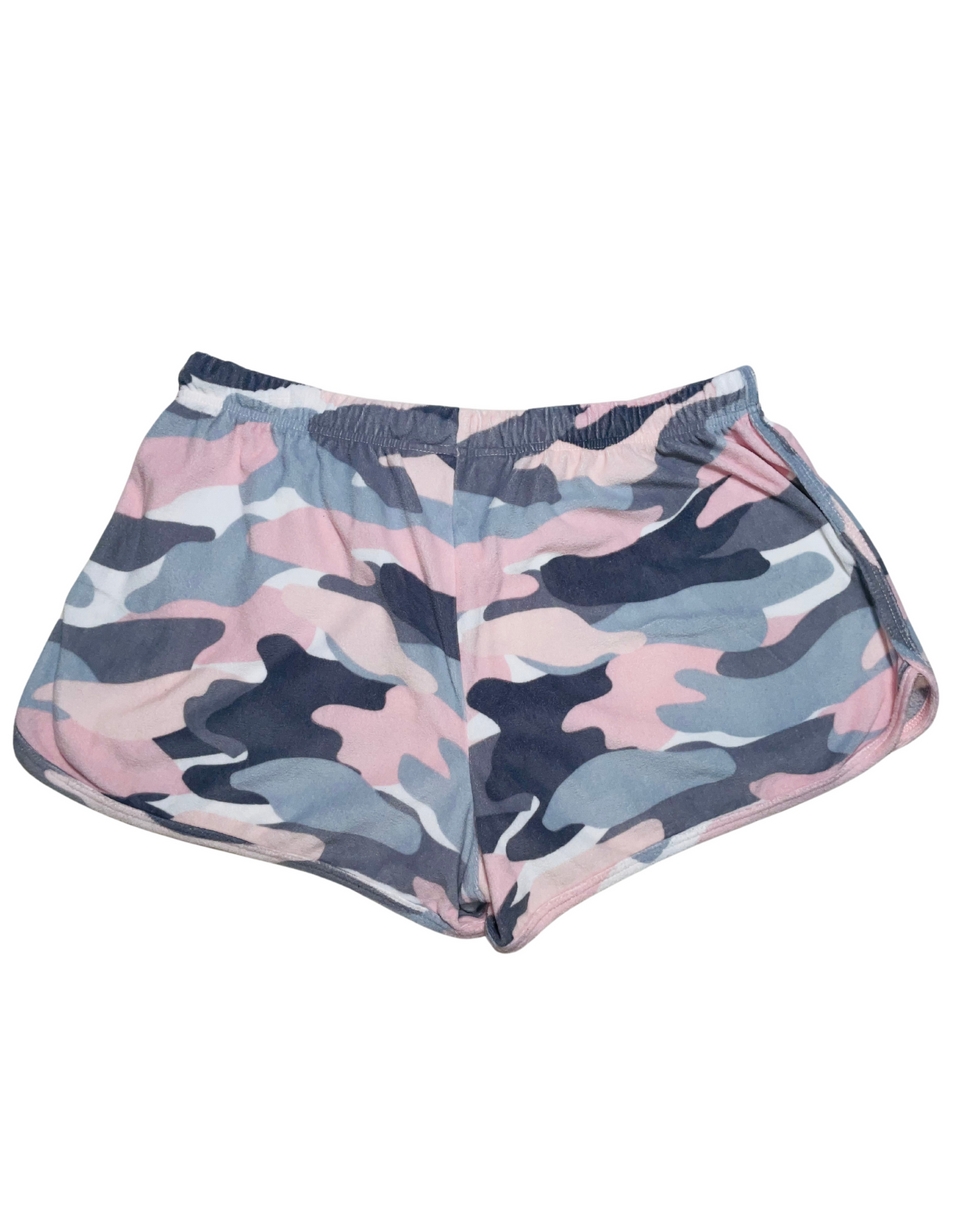 PINK VELOUR SHORTS SMALL