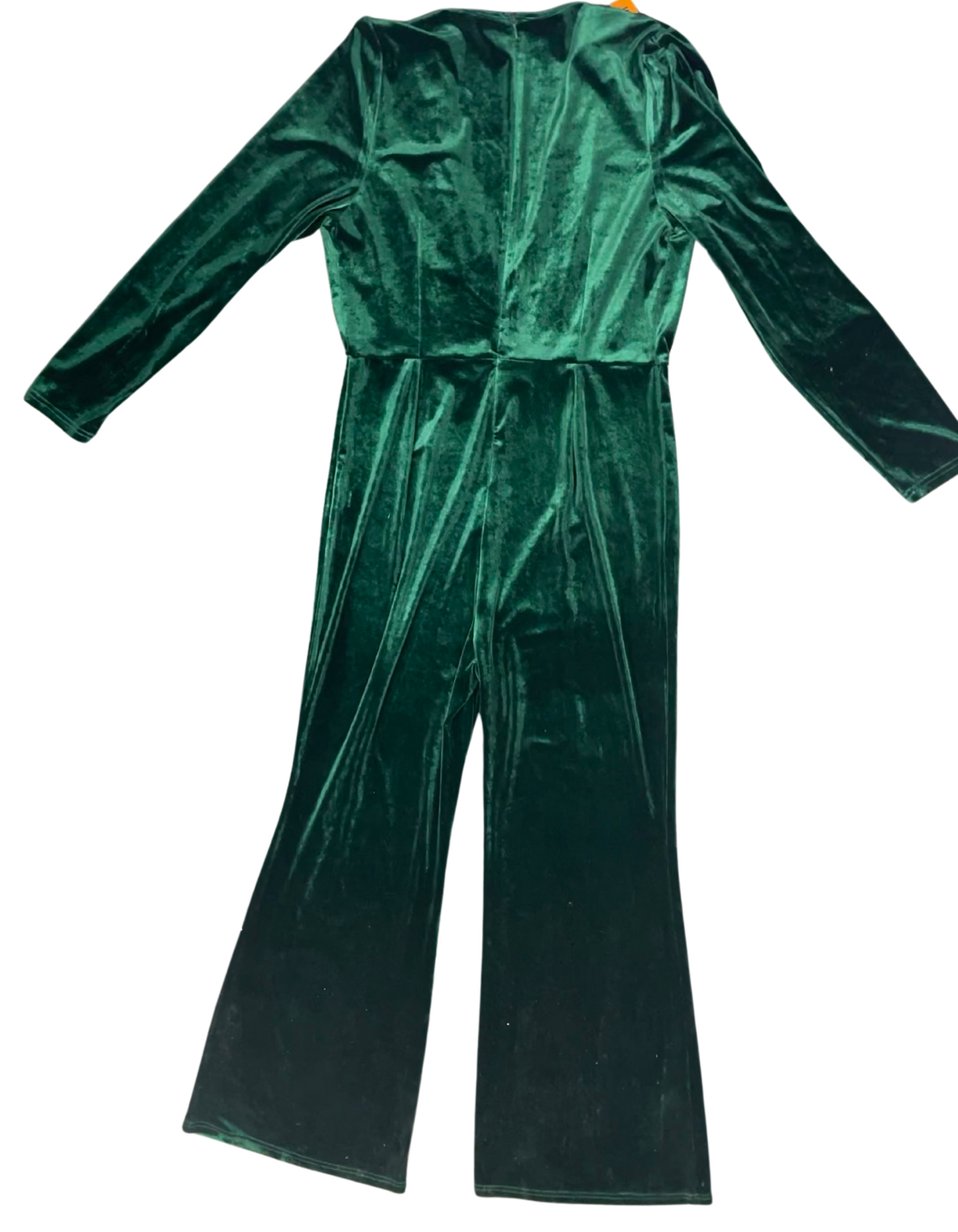 GREEN VELOUR JUMPSUIT LARGE