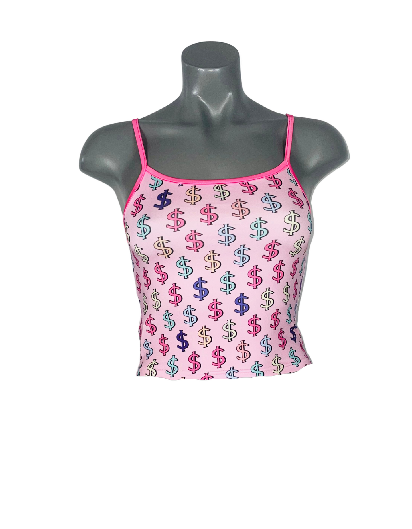 DOLLAR SIGN CROP VEST TOP SMALL