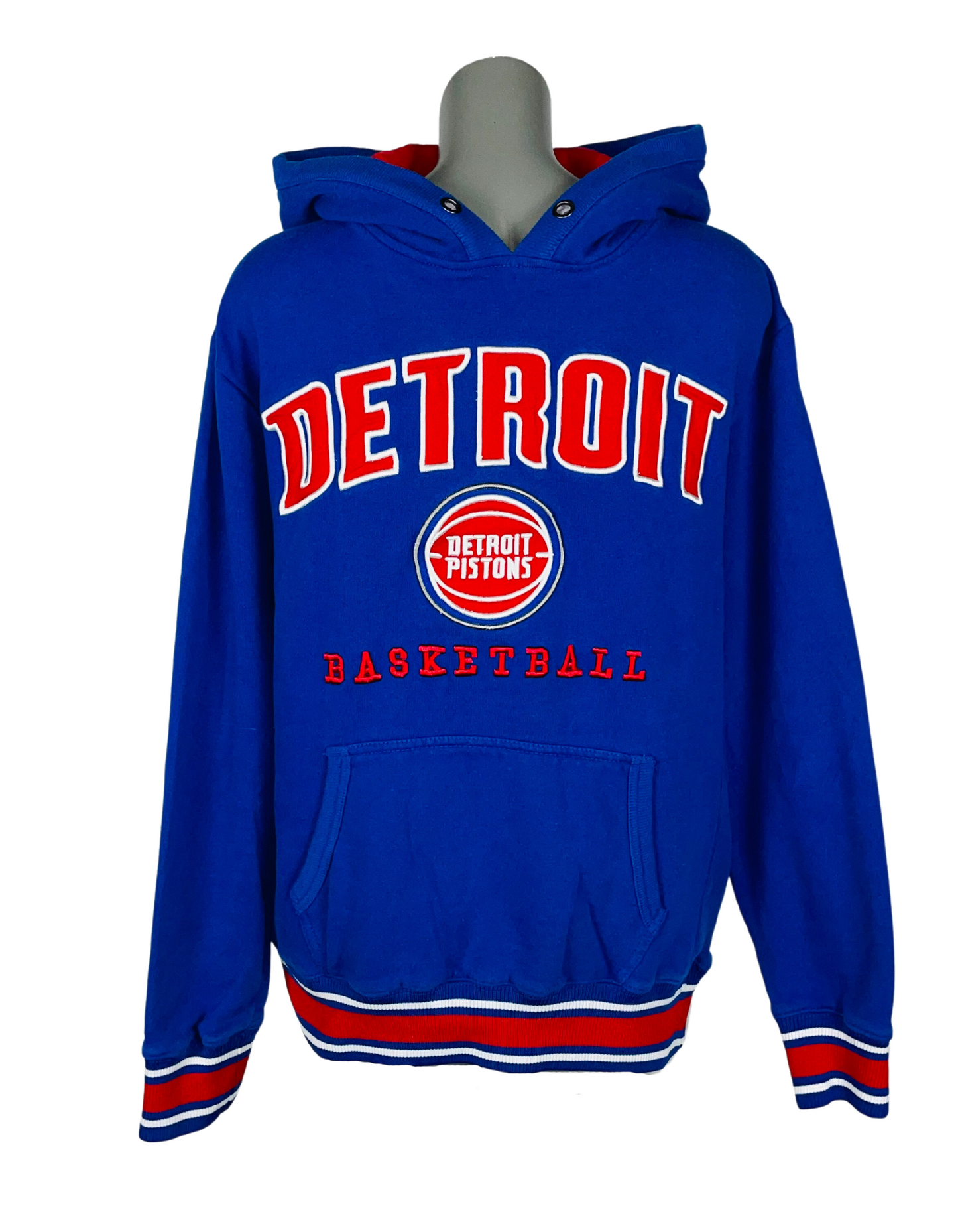 NBA DETROIT PISTONS BASKETBALL HOODIE LARGE