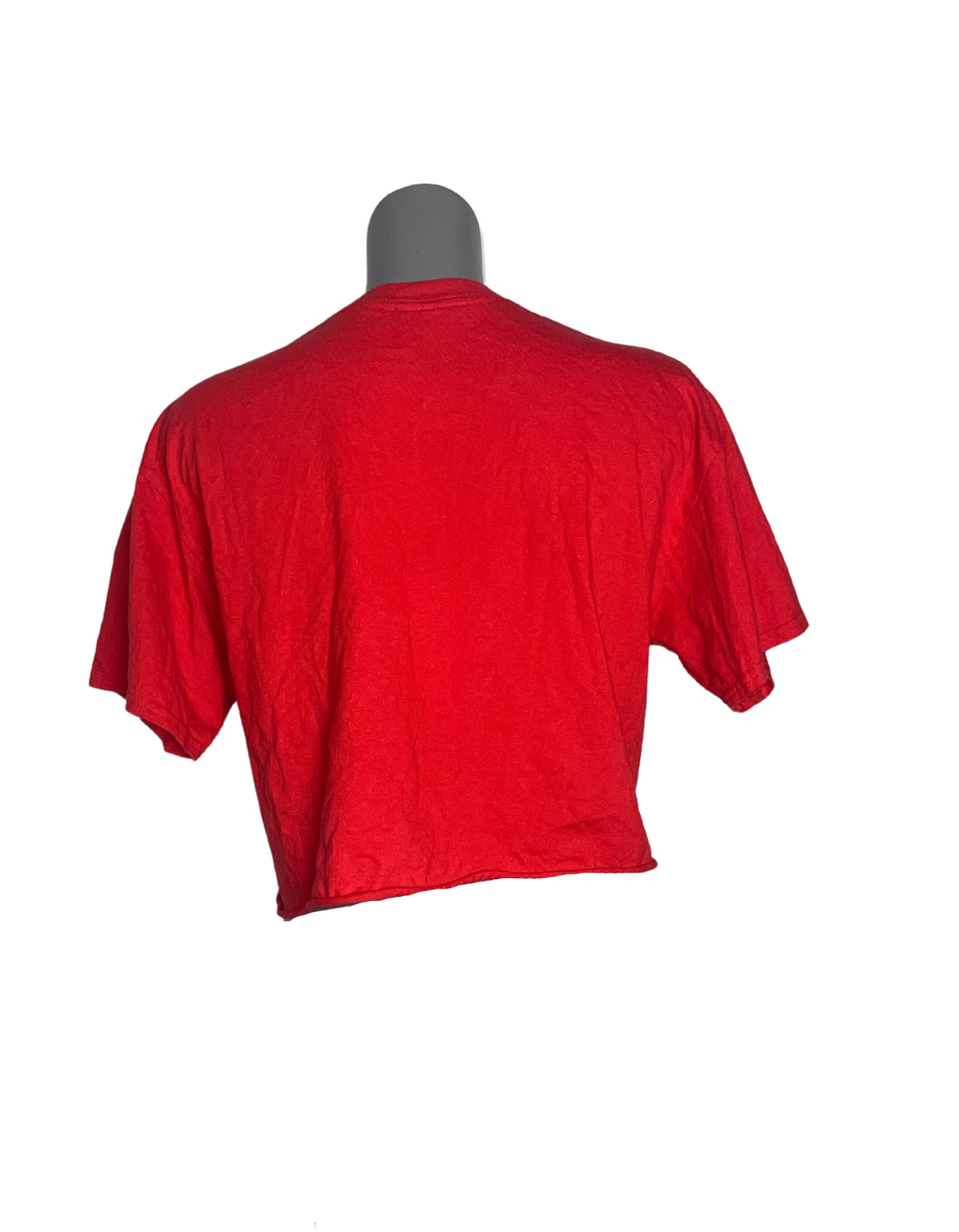 RED MADE IN CHELSEA CROPPED T-SHIRT LARGE