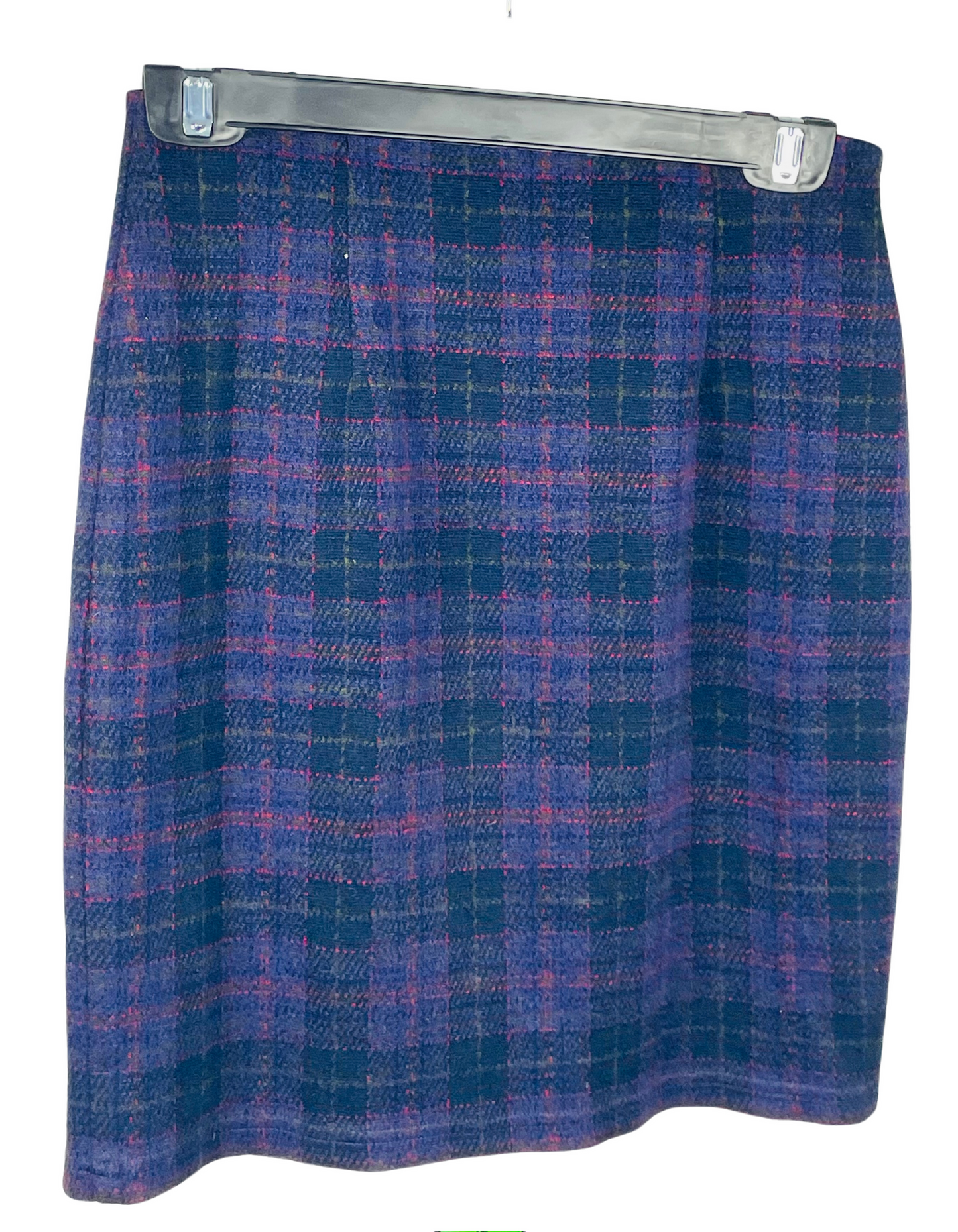 PURPLE CHECKERED SKIRT SIZE 12