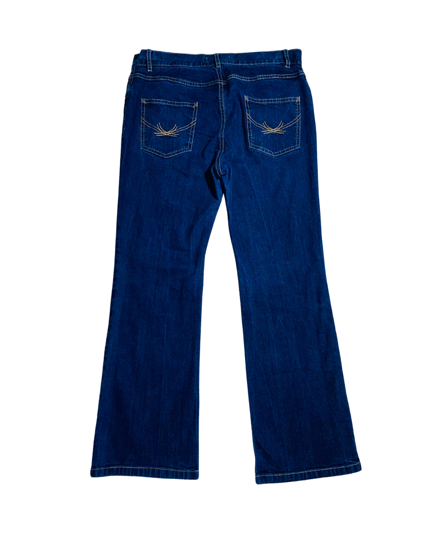 THE BOOTLEG BLUE DENIM JEANS SIZE 12