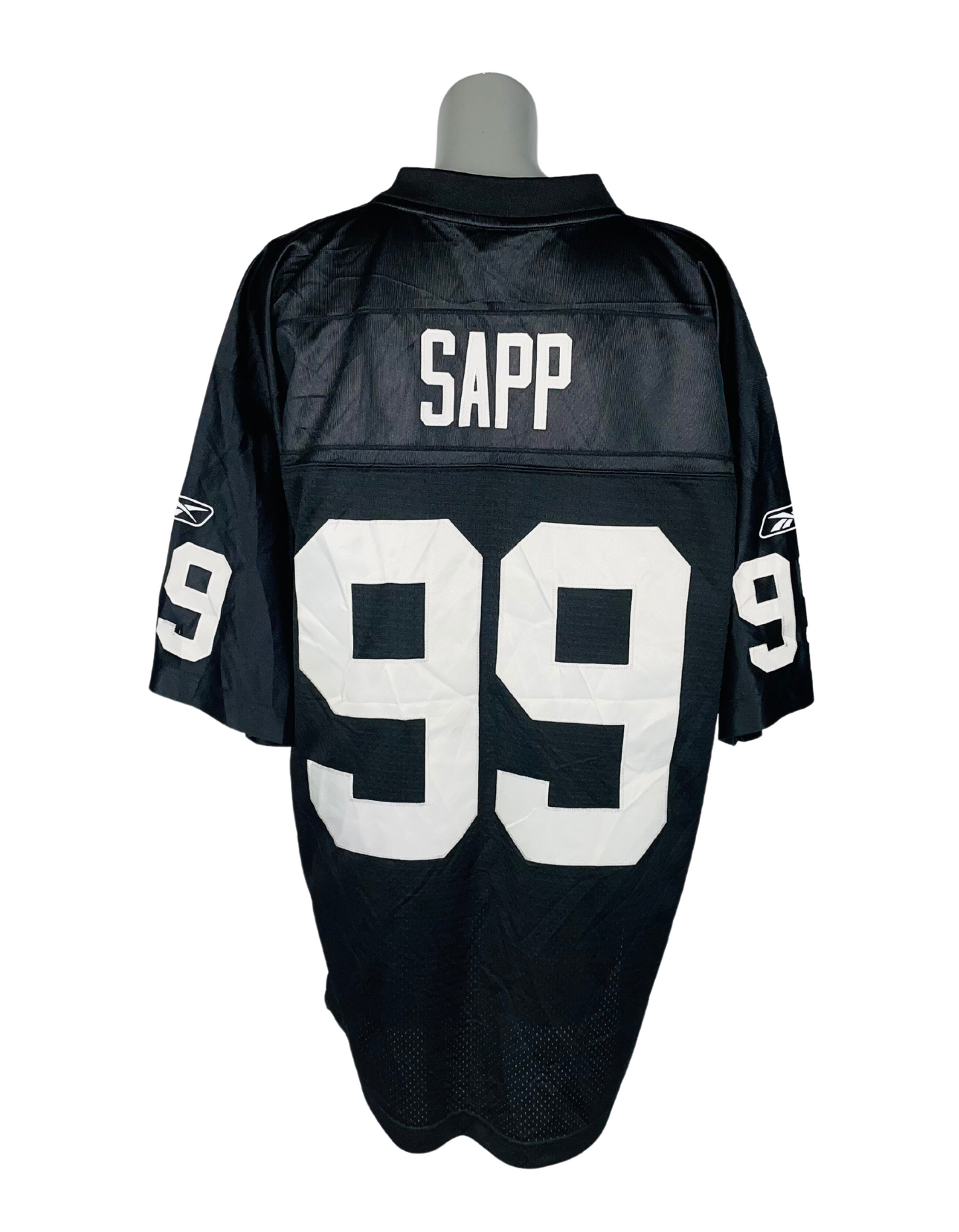 BLACK REEBOK NFL AMERICAN FOOTBALL T-SHIRT LARGE