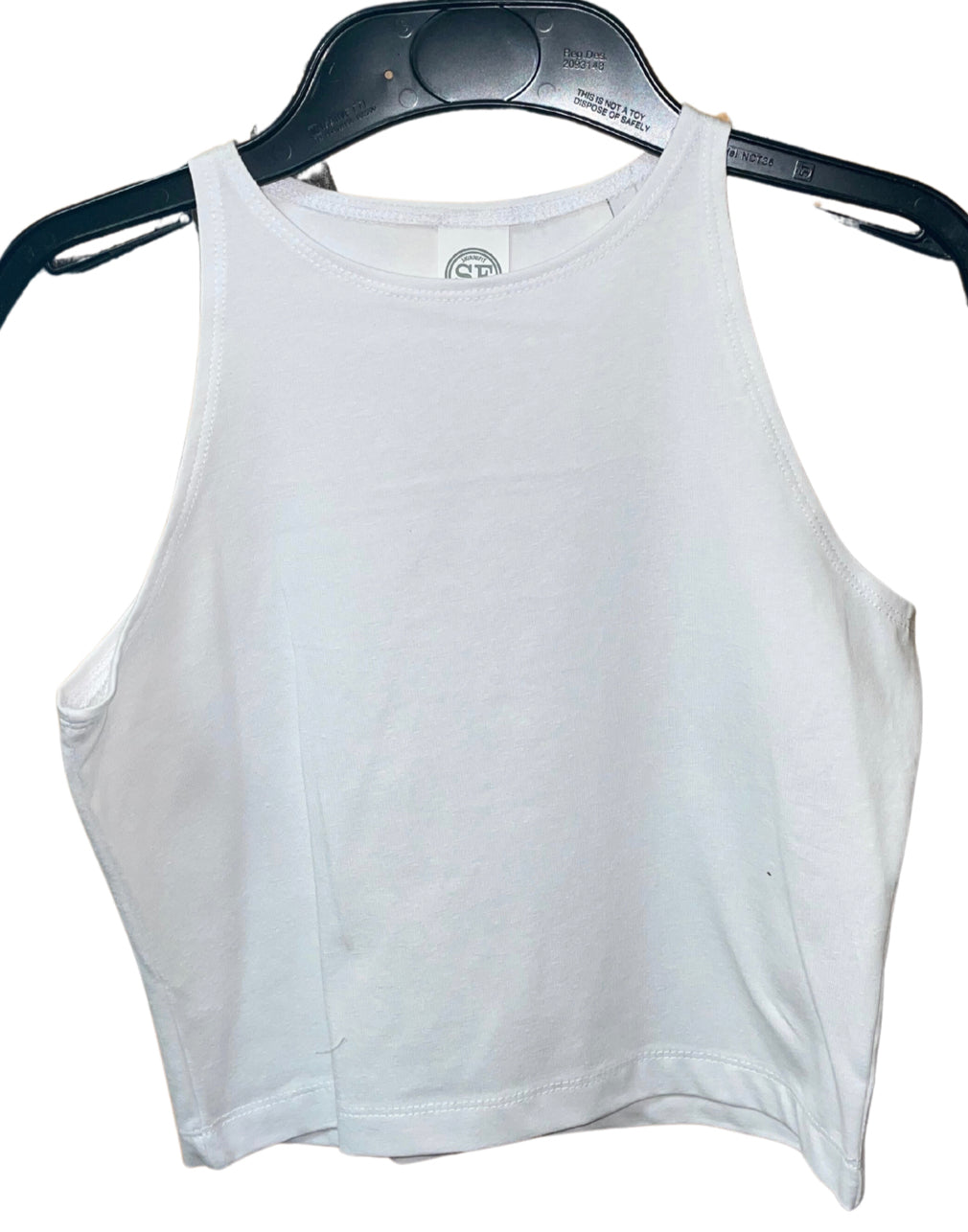 GEM WHITE SKINNIFIT CROP TOP XS