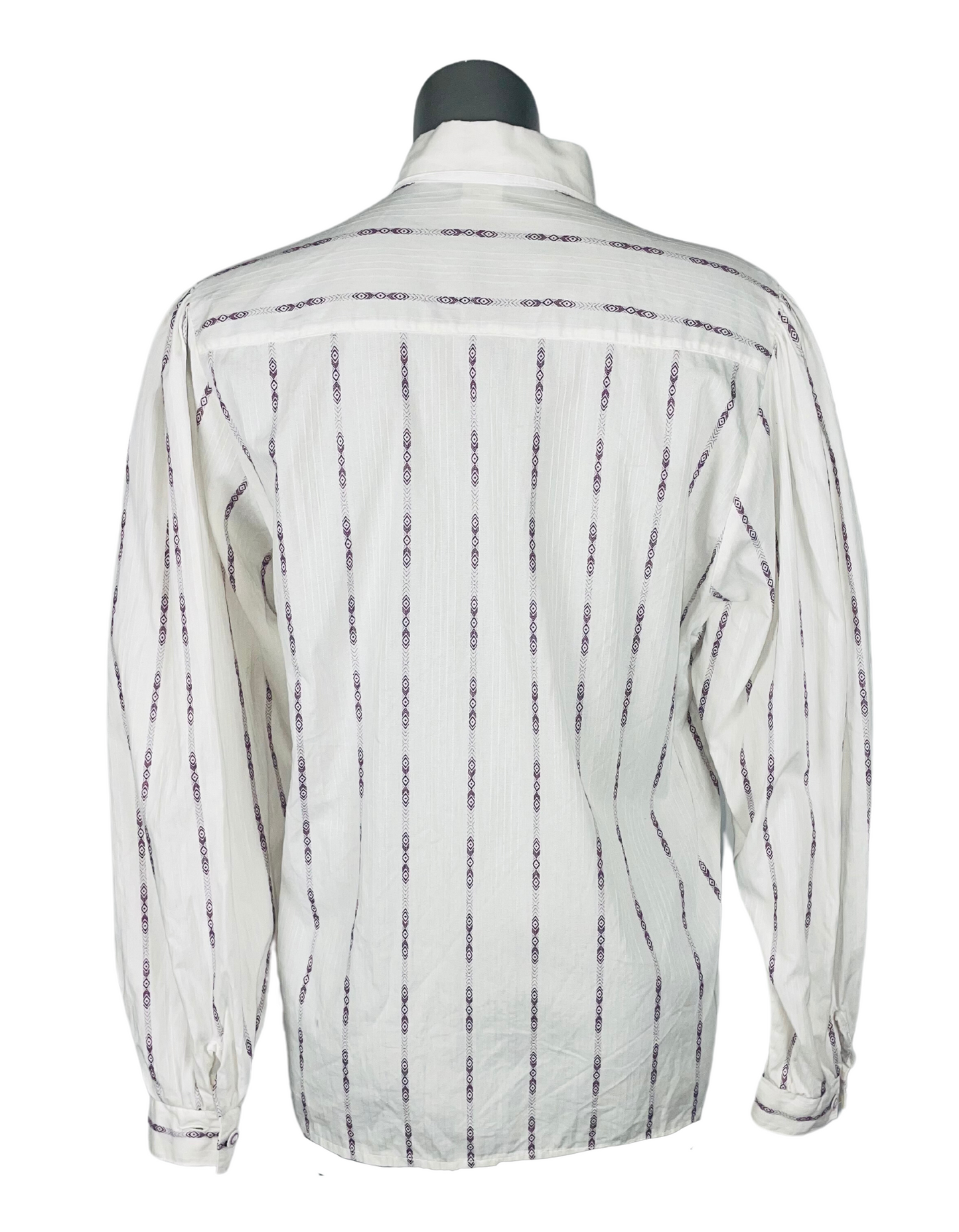 WHITE AND PURPLE STRIPE MEDIUM