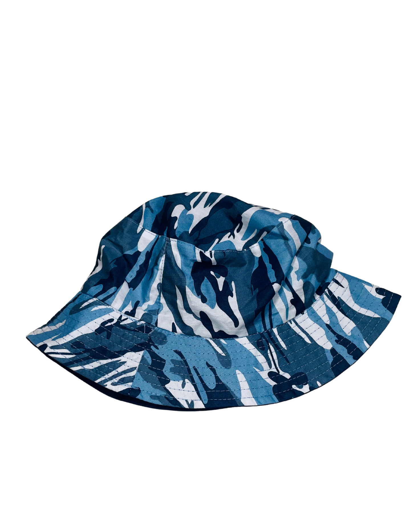 BLUE CAMO BUCKET HAT