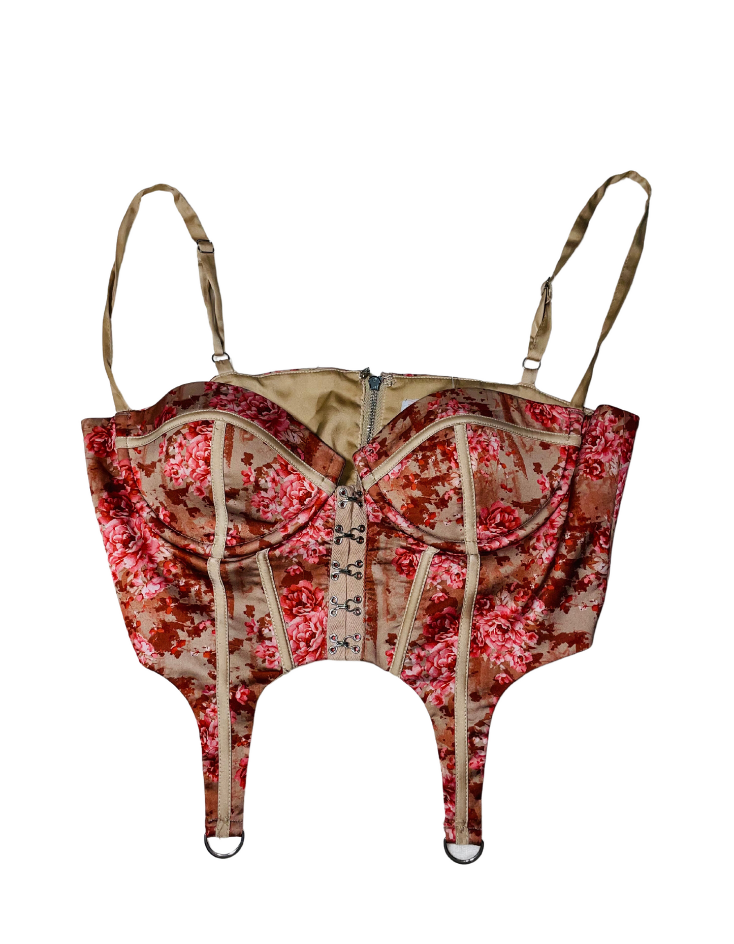 FLOWER PATTERN OH POLLY TOP SIZE 10