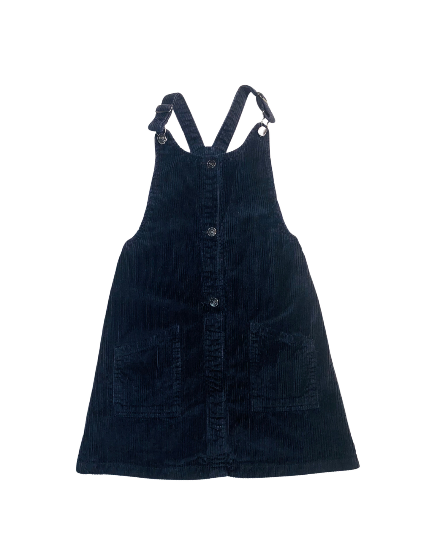 F&F BLACK DUNGAREE DRESS SIZE 8