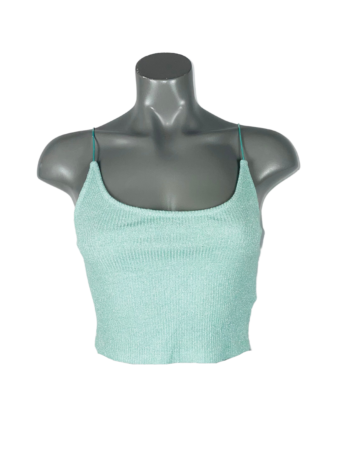BLUE GLITTERY TOPSHOP CAMI SIZE 12