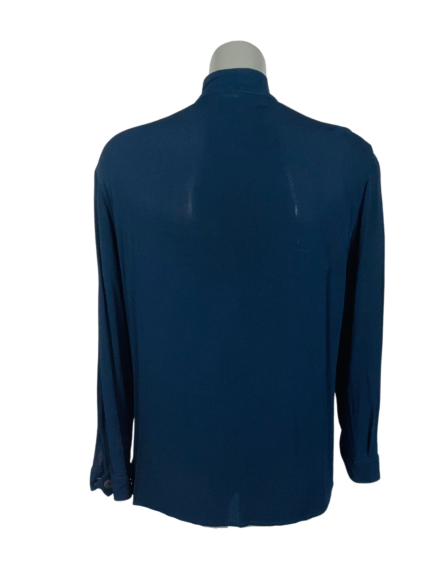 BLUE LONG SLEEVE BLOUSE MEDIUM