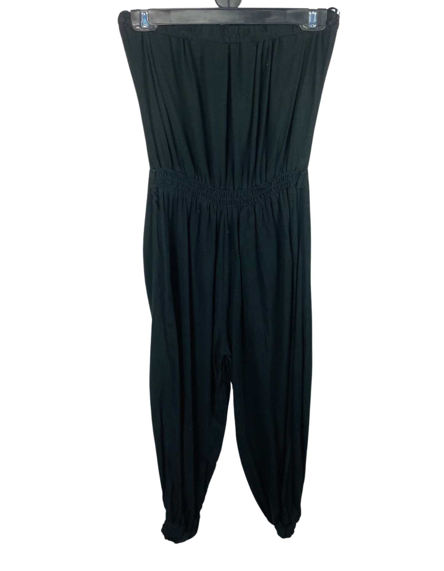 BLACK EDM JUMPSUIT SMALL