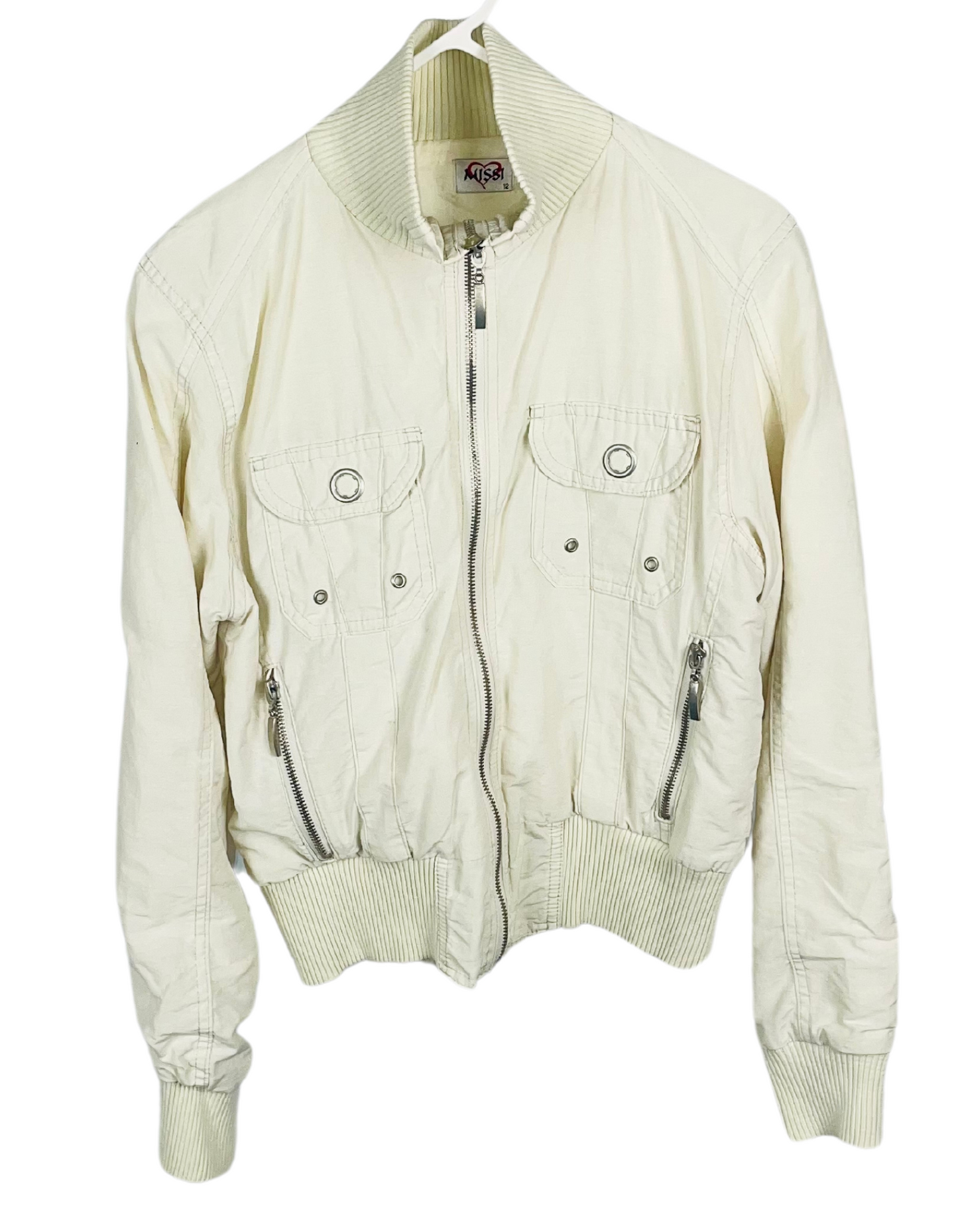 CREAM Y2K MISSI JACKET SIZE 12