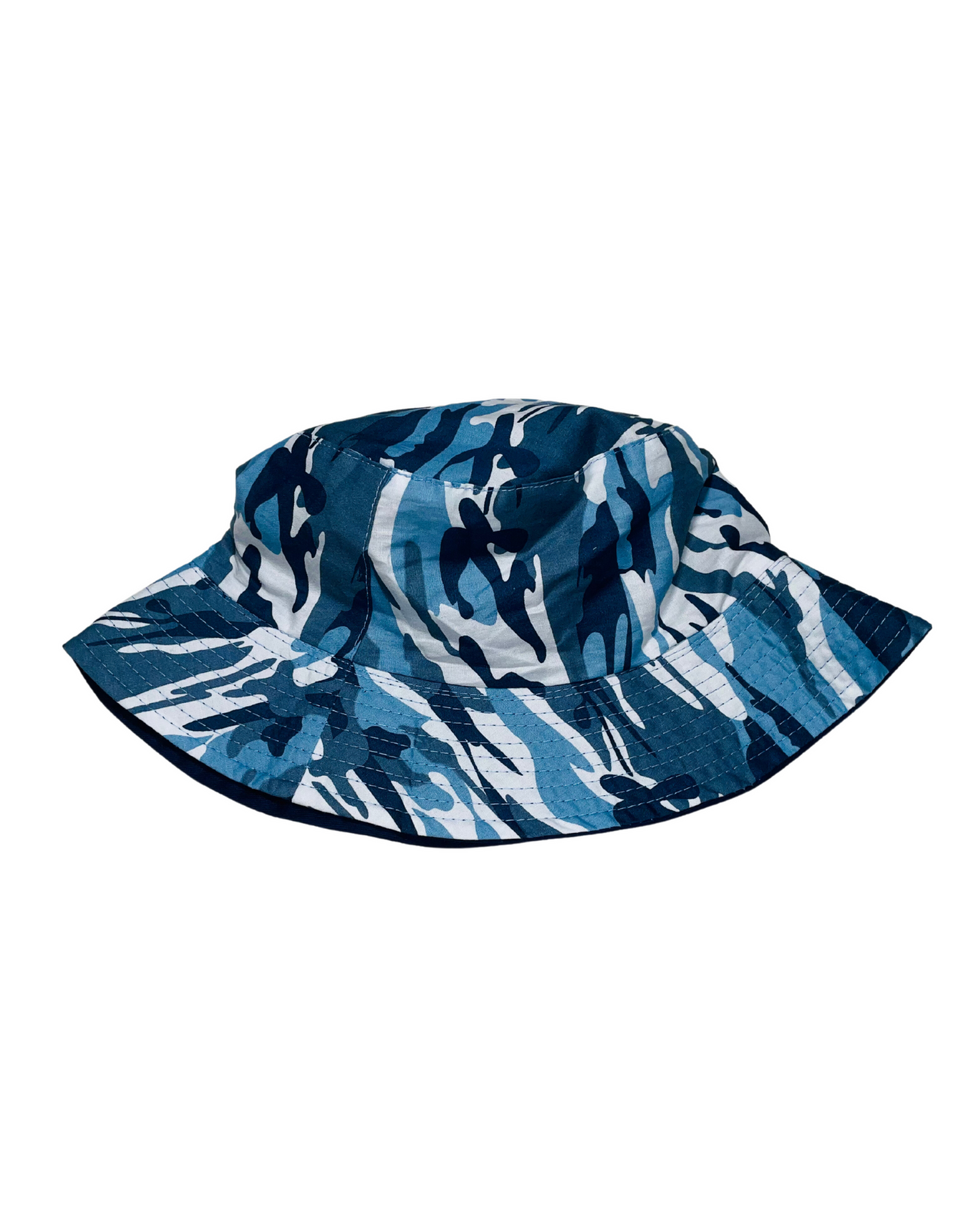 BLUE CAMO BUCKET HAT