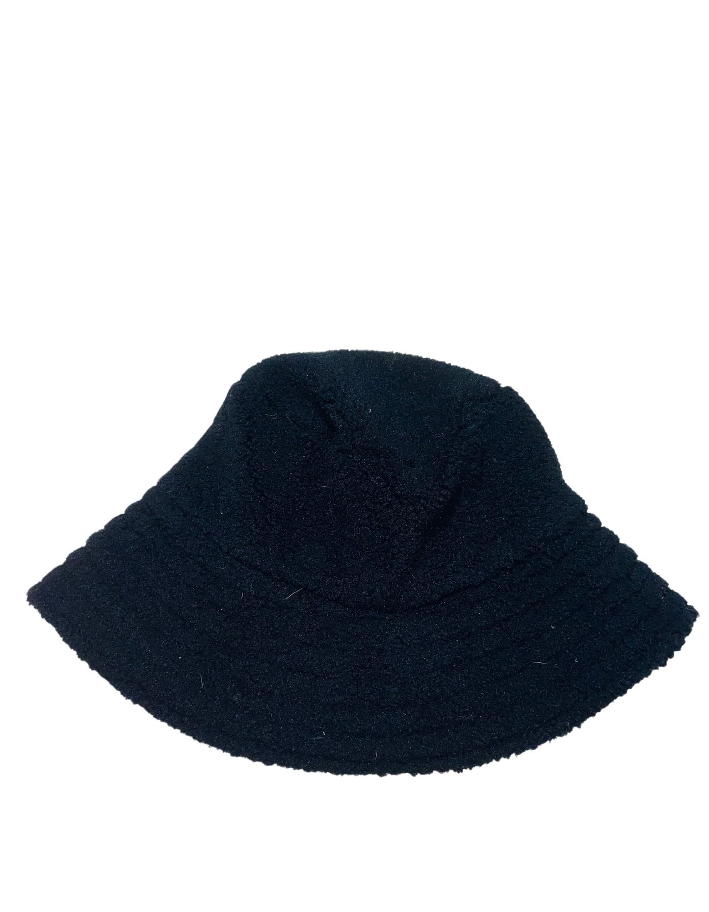 BLACK FLUFFY PRETTY LITTLE THING BUCKET HAT
