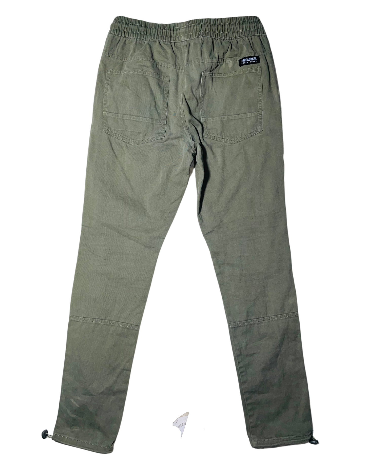 GREEN THREADBARE CARGOS (W30” L30”)