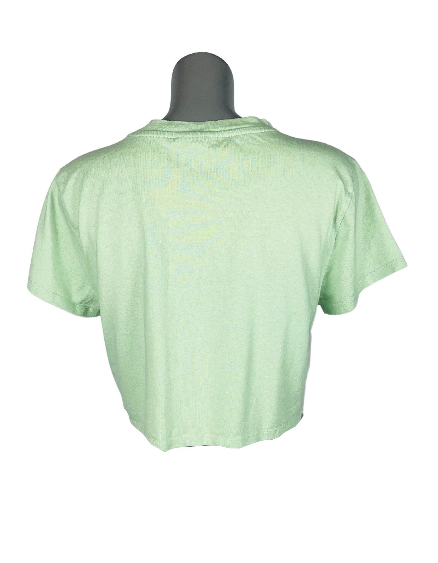 GREEN CROPPED TOPSHOP MADRID TSHIRT SIZE 14