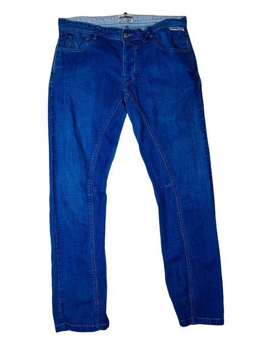 BLUE MISH MASH DENIM JEANS (W36” L32”)