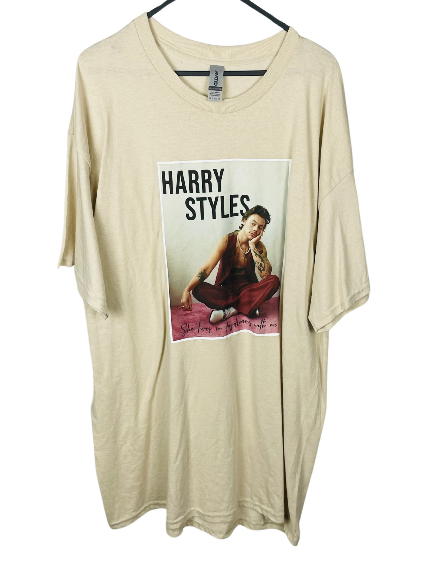 BEIGE HARRY STYLES T-SHIRT XL