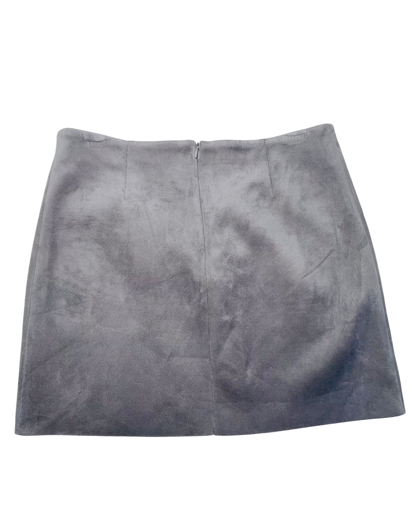 Grey velvet skirt size 14