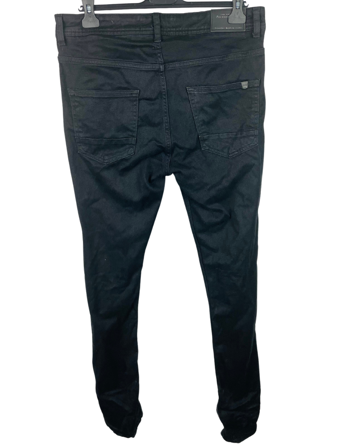 BLACK DENIM ZARA JEANS SIZE 14