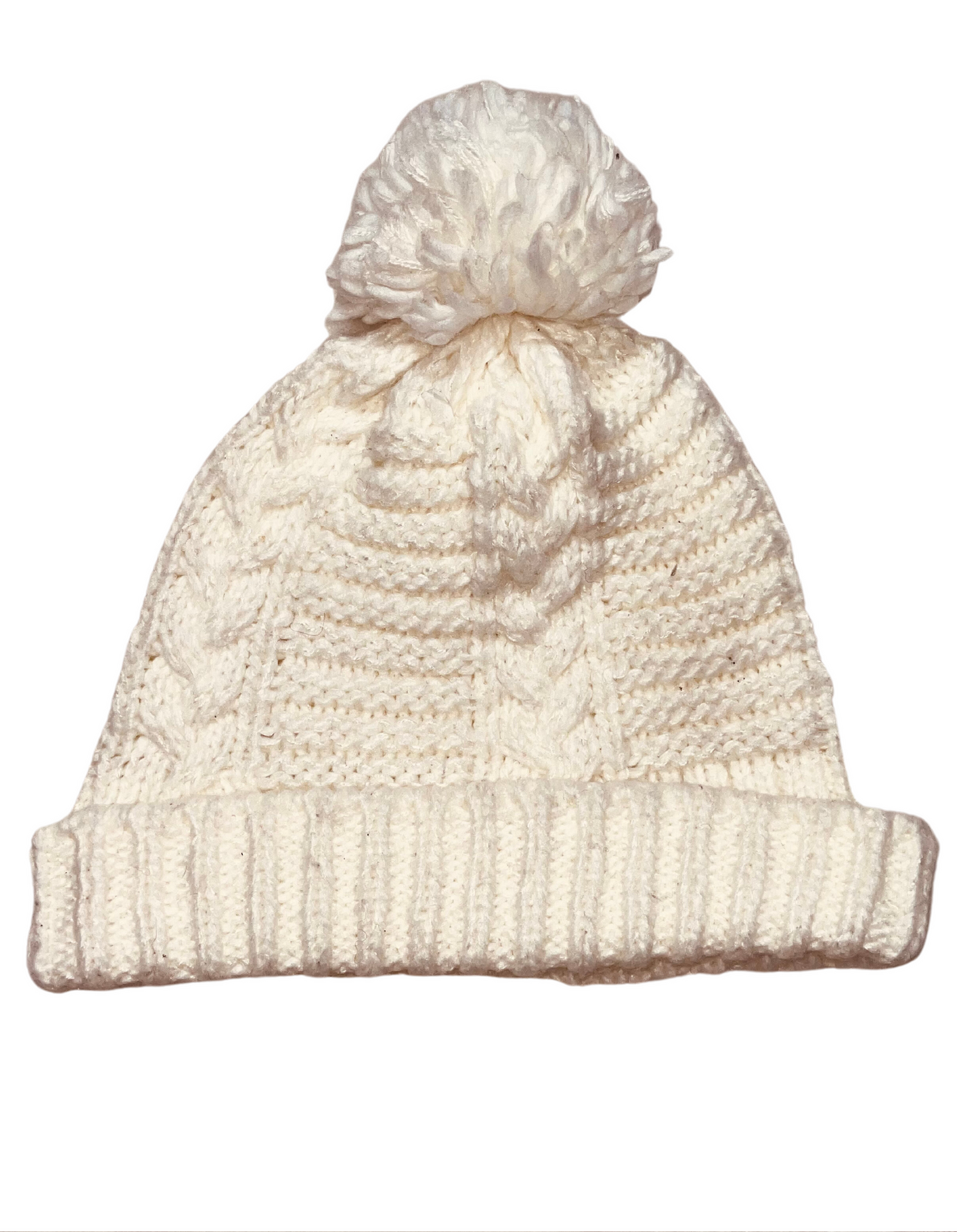 WHITE WOOLEY HAT