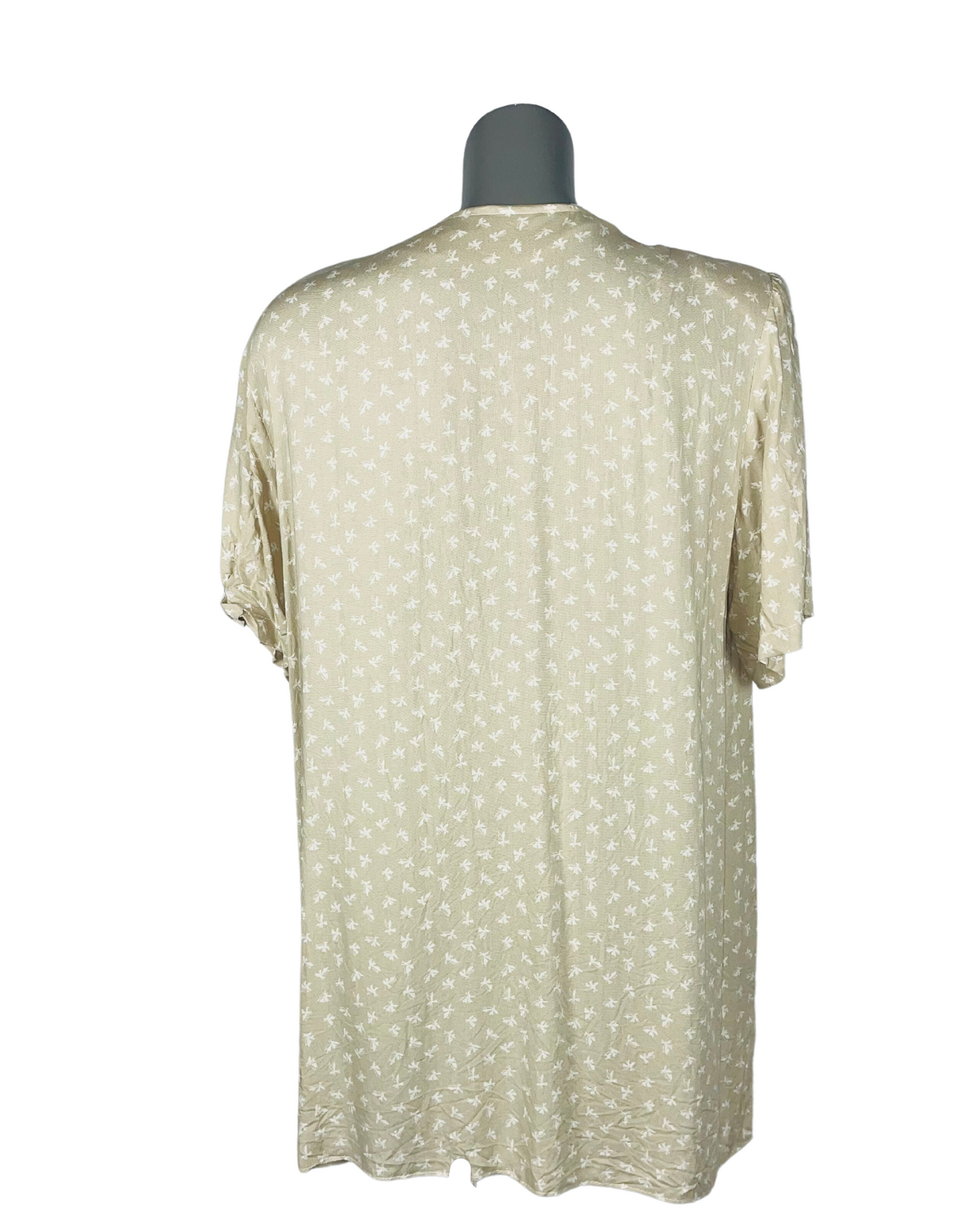 BEIGE BLOUSE DRESS MEDIUM
