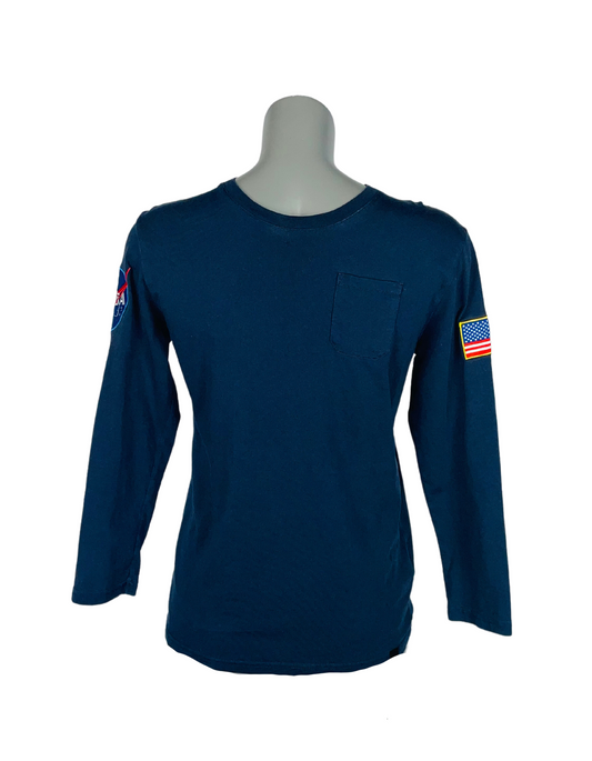 BLUE NASA LONG SLEEVE T-SHIRT XS