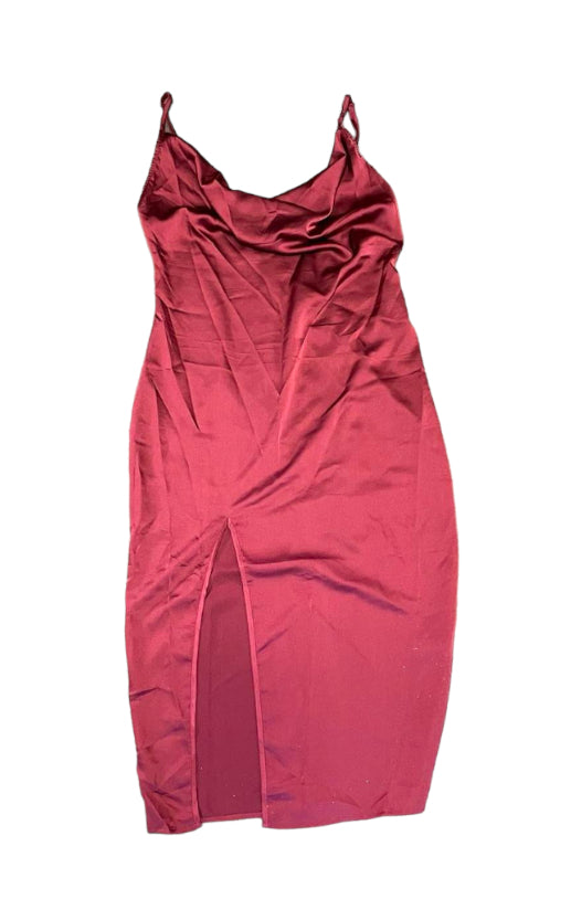 RED COWL DRESS - 12