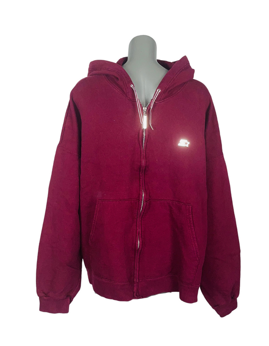 PURPLE STARTER HOODED JACKET XXL