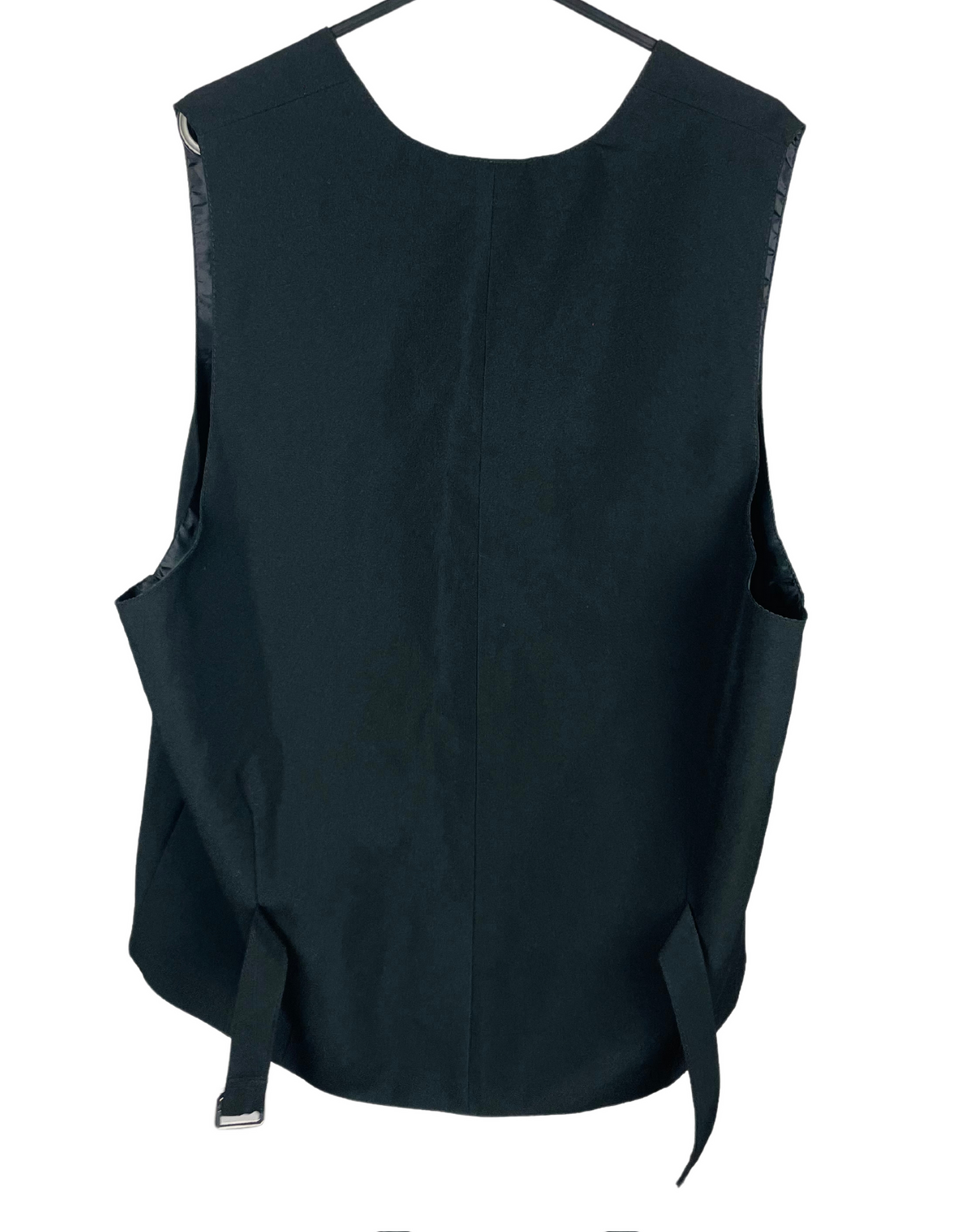 BLACK WAISTCOAT BELT AT BACK XL