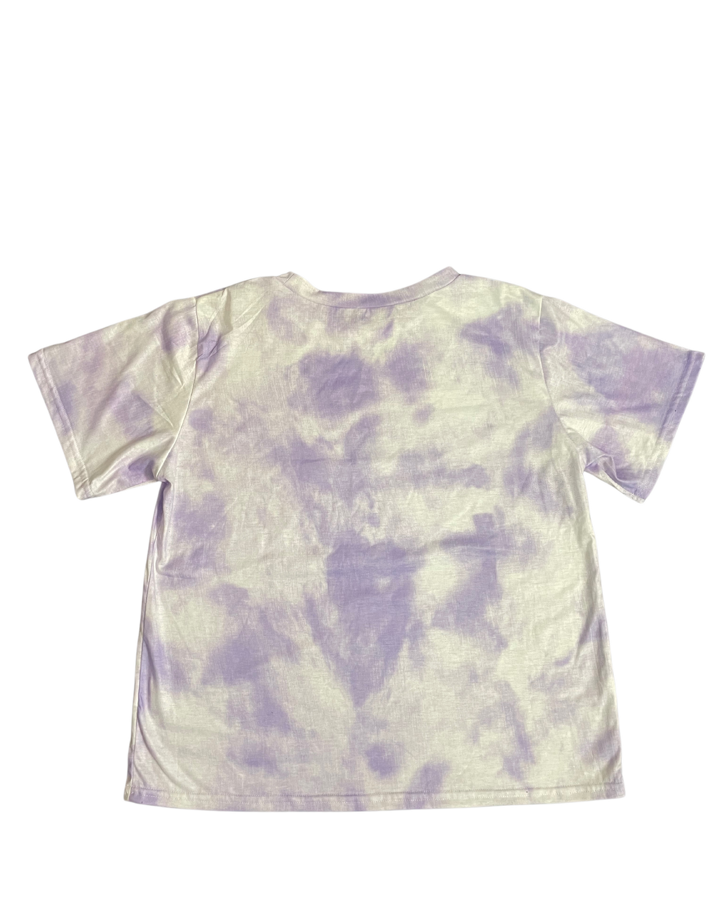 WHITE AND PURPLE TIE DYE T-SHIRT MEDIUM