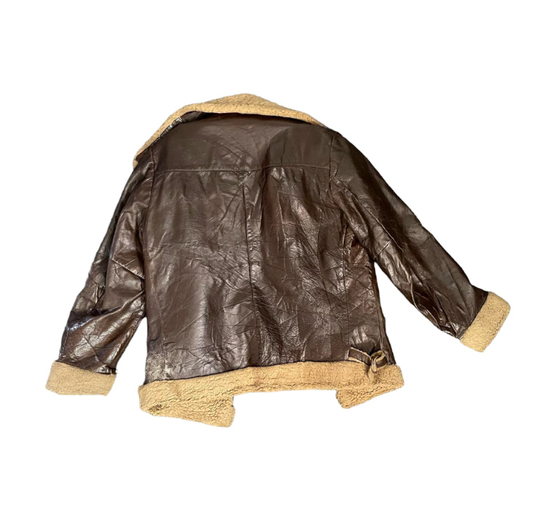 PILOT LEATHER JACKET - L