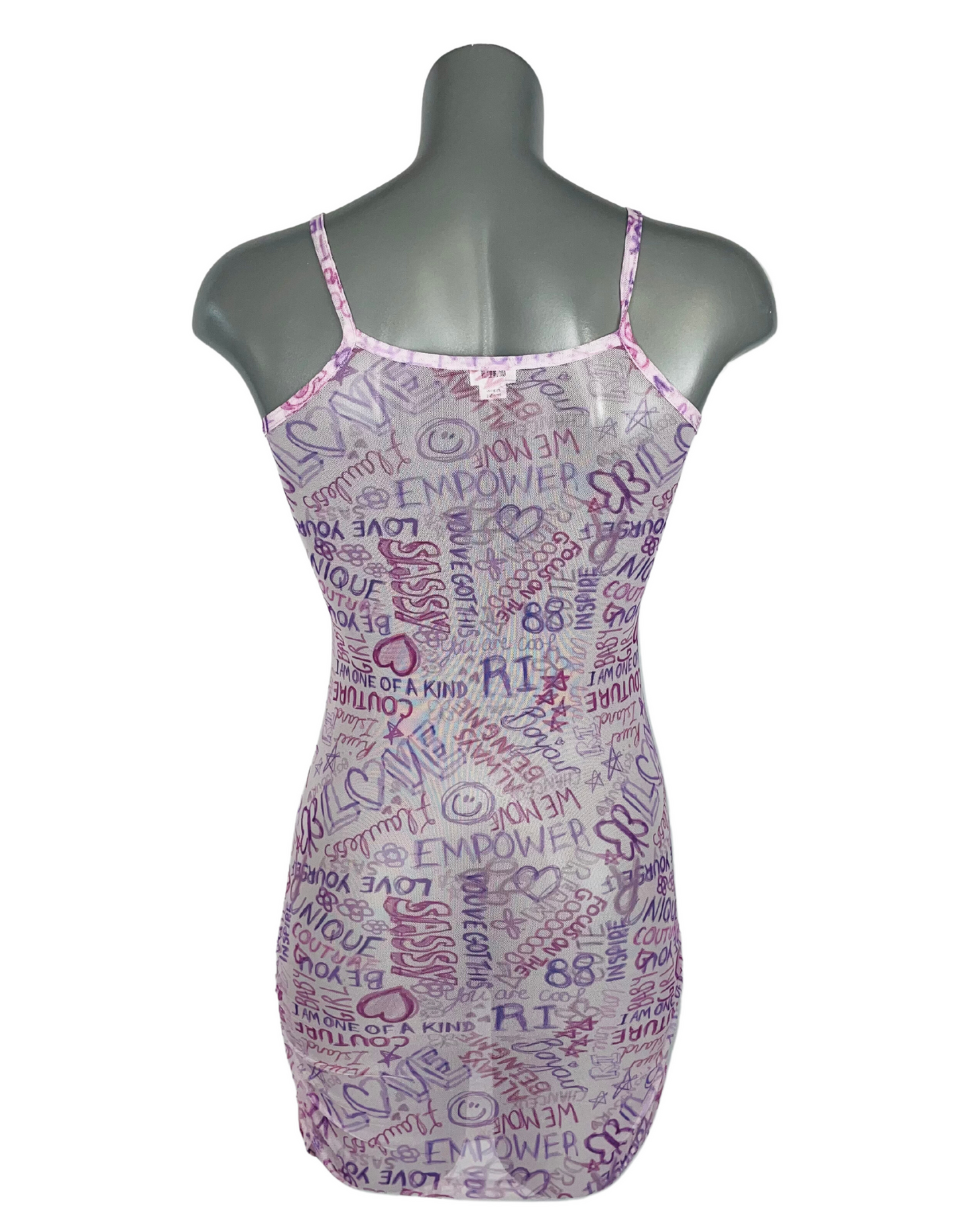 PURPLE SHEER MESH DRESS RIVER ISLAND SMALL