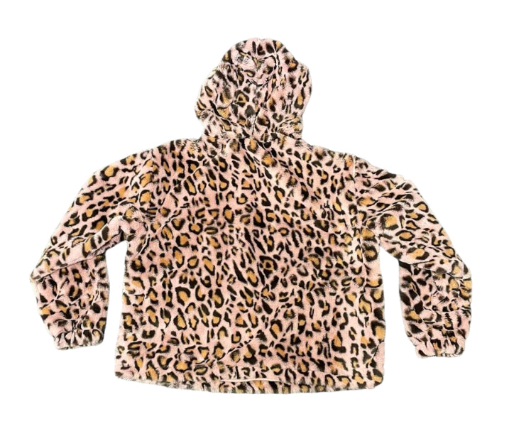 COSY LEPOARD HOODIE - S