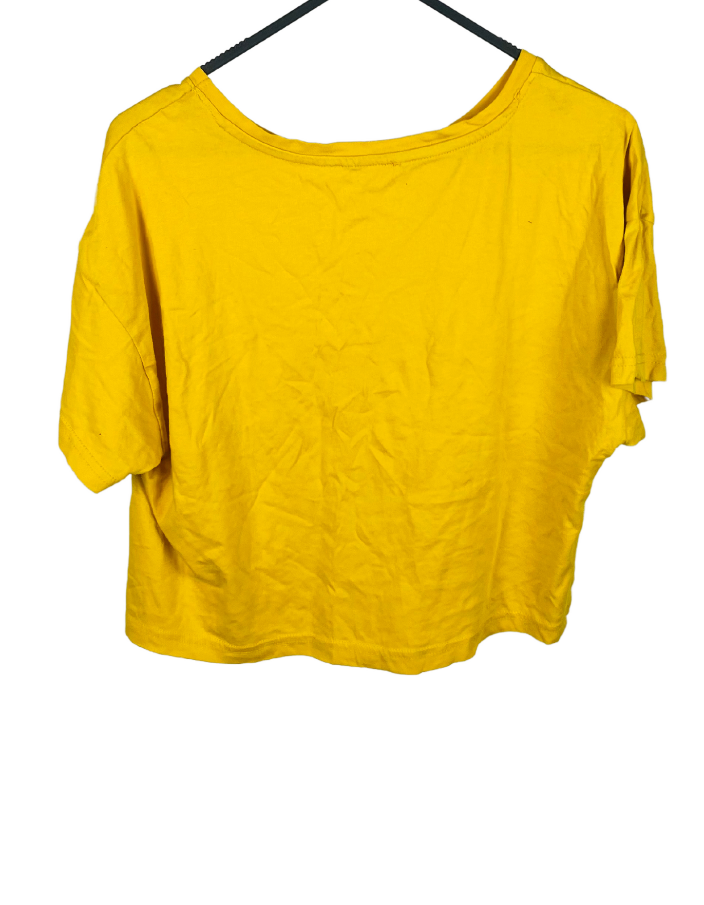 YELLOW CROPPED T-SHIRT XS