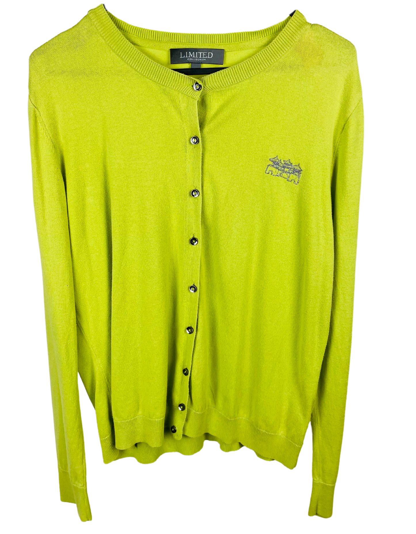 GREEN LIMITED CARDIGAN SIZE 14