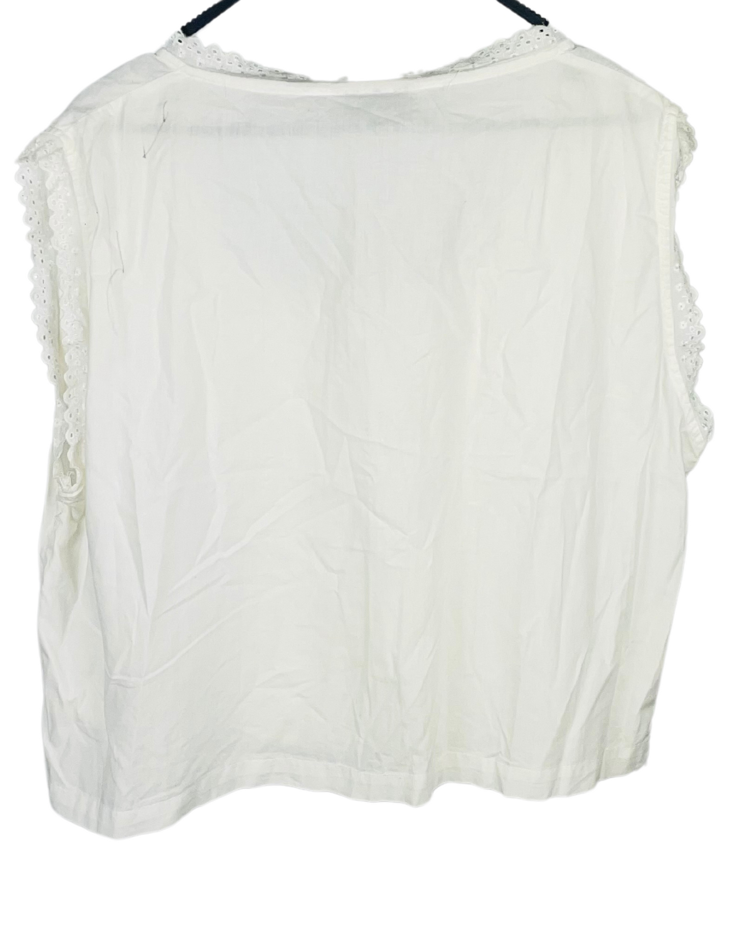 WHITE ESSENTIAL COLLECTION BLOUSE M/L