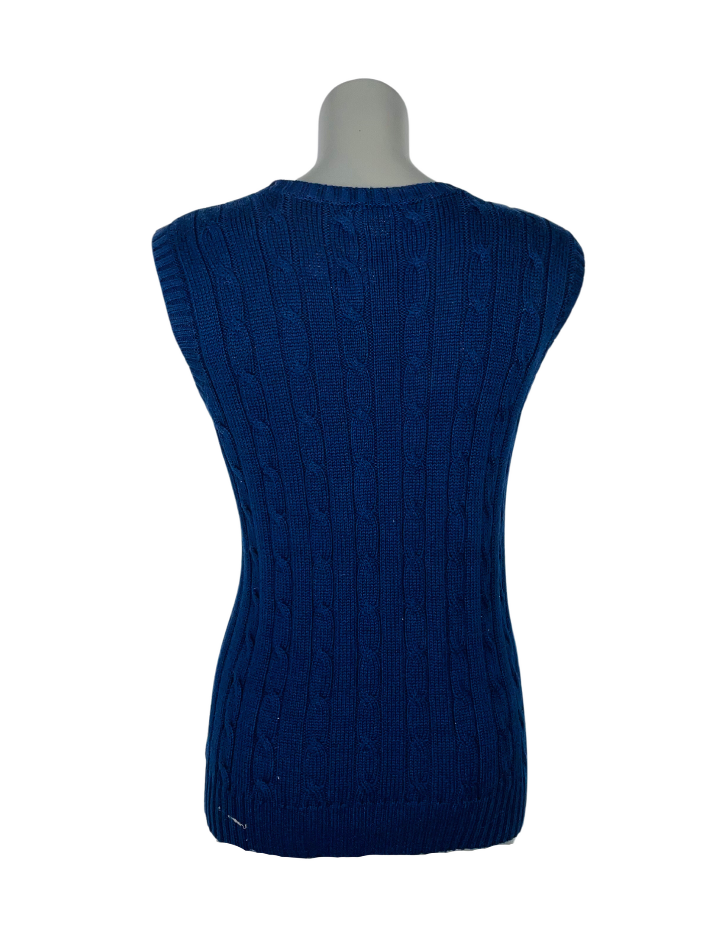BLUE CHAPS SLEEVLESS SWEATER LARGE