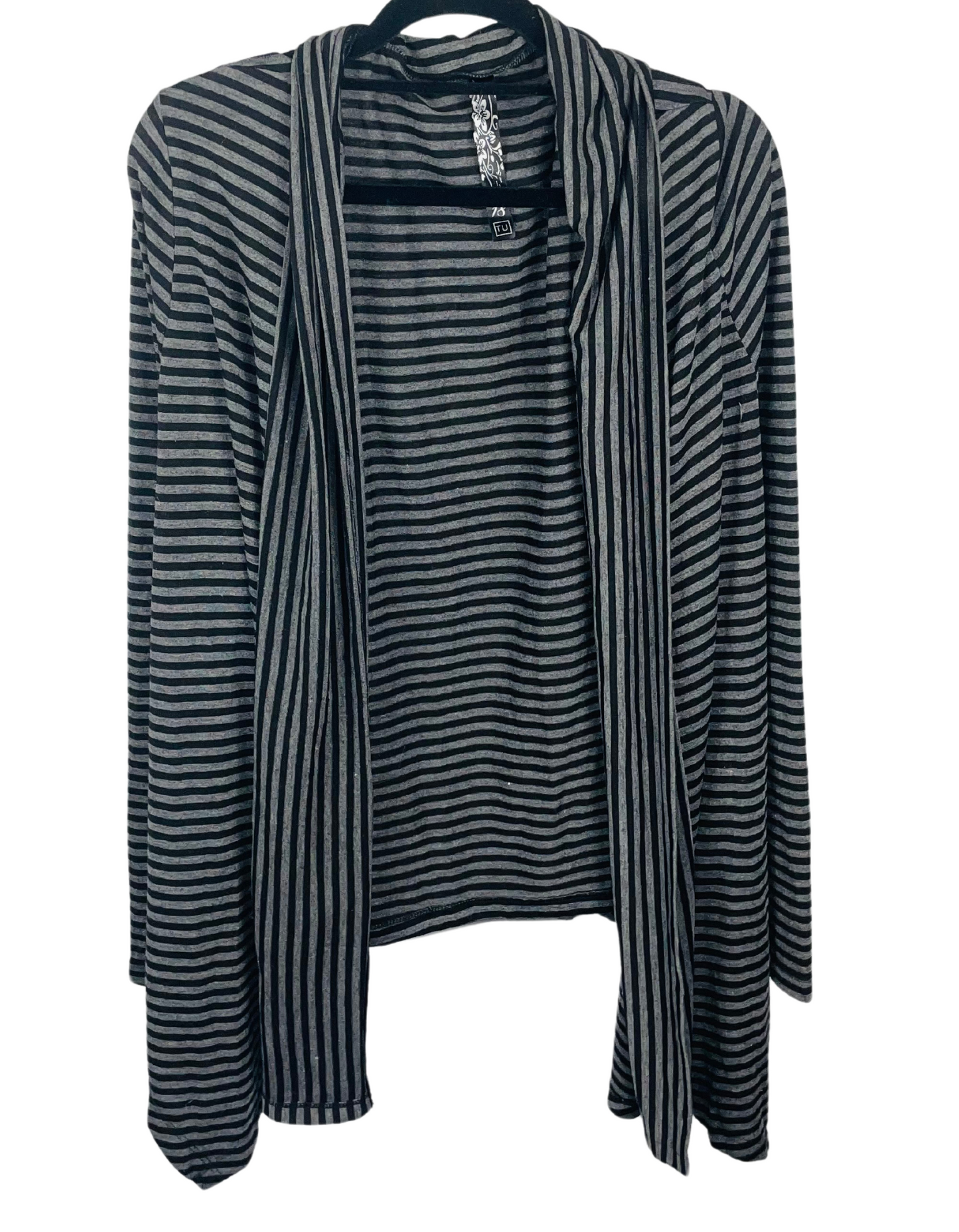 BLACK, GREY CARDIGAN SIZE 18