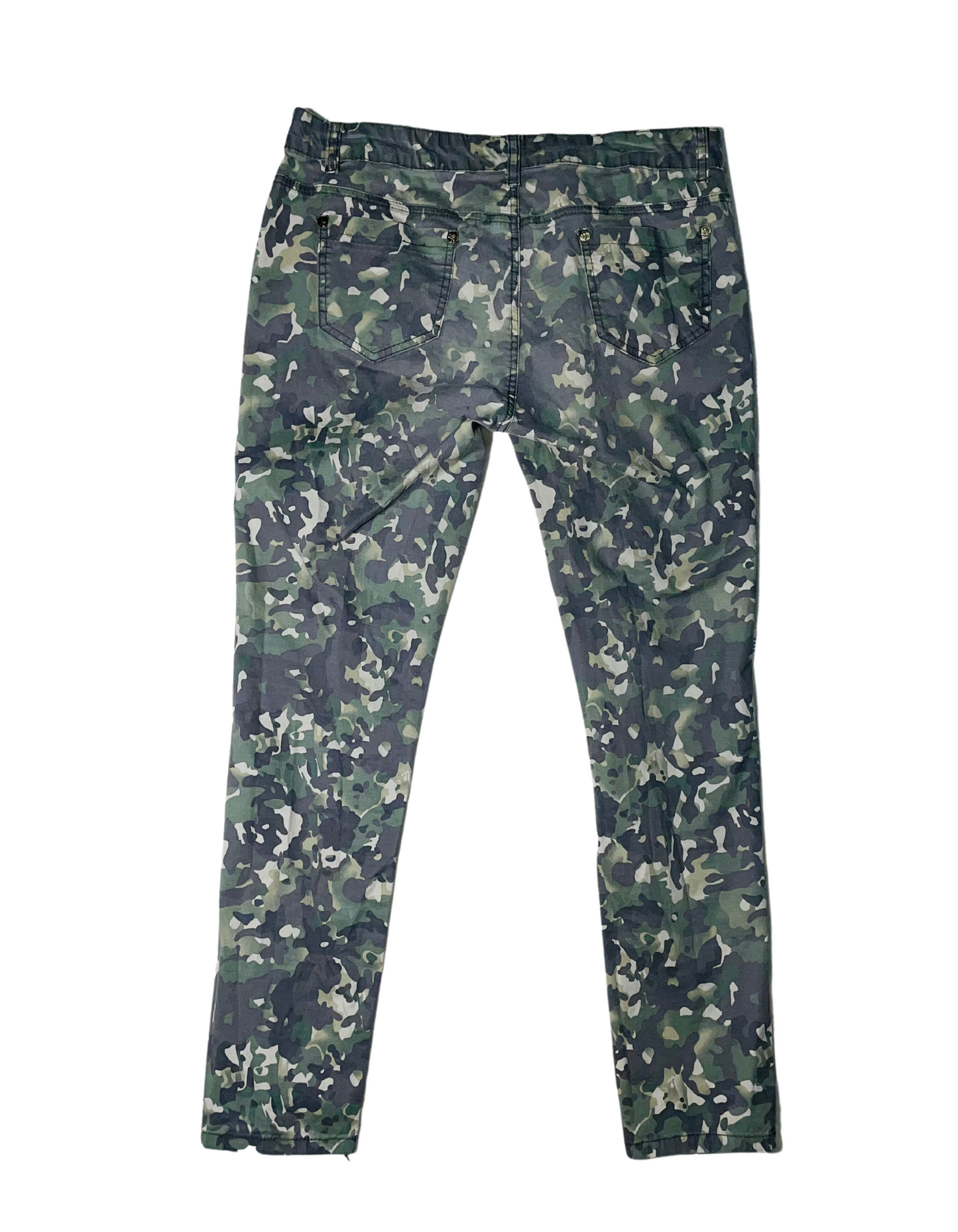 RE&X GREEN CAMO TROUSERS SIZE XL