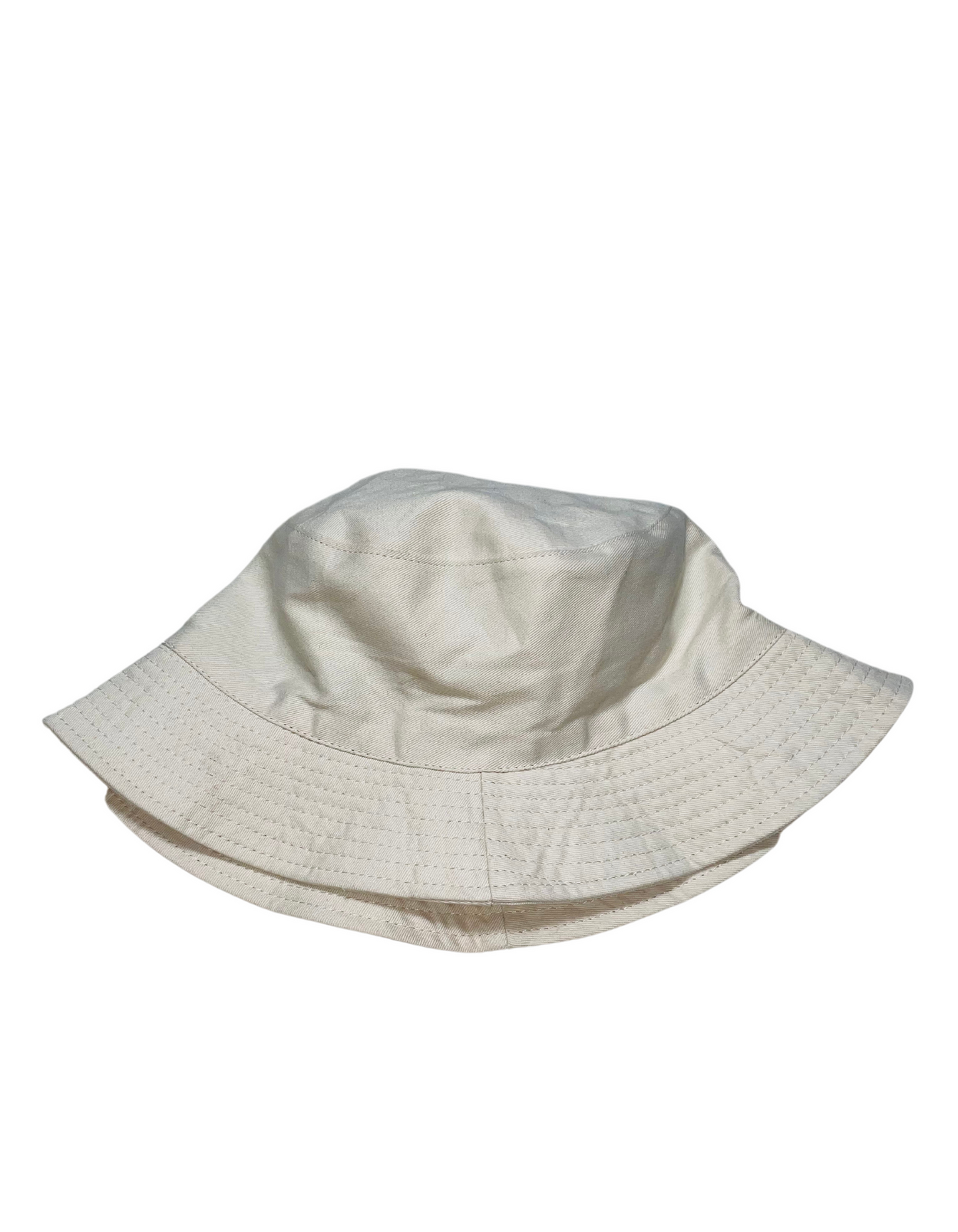 WHITE BUCKET HAT