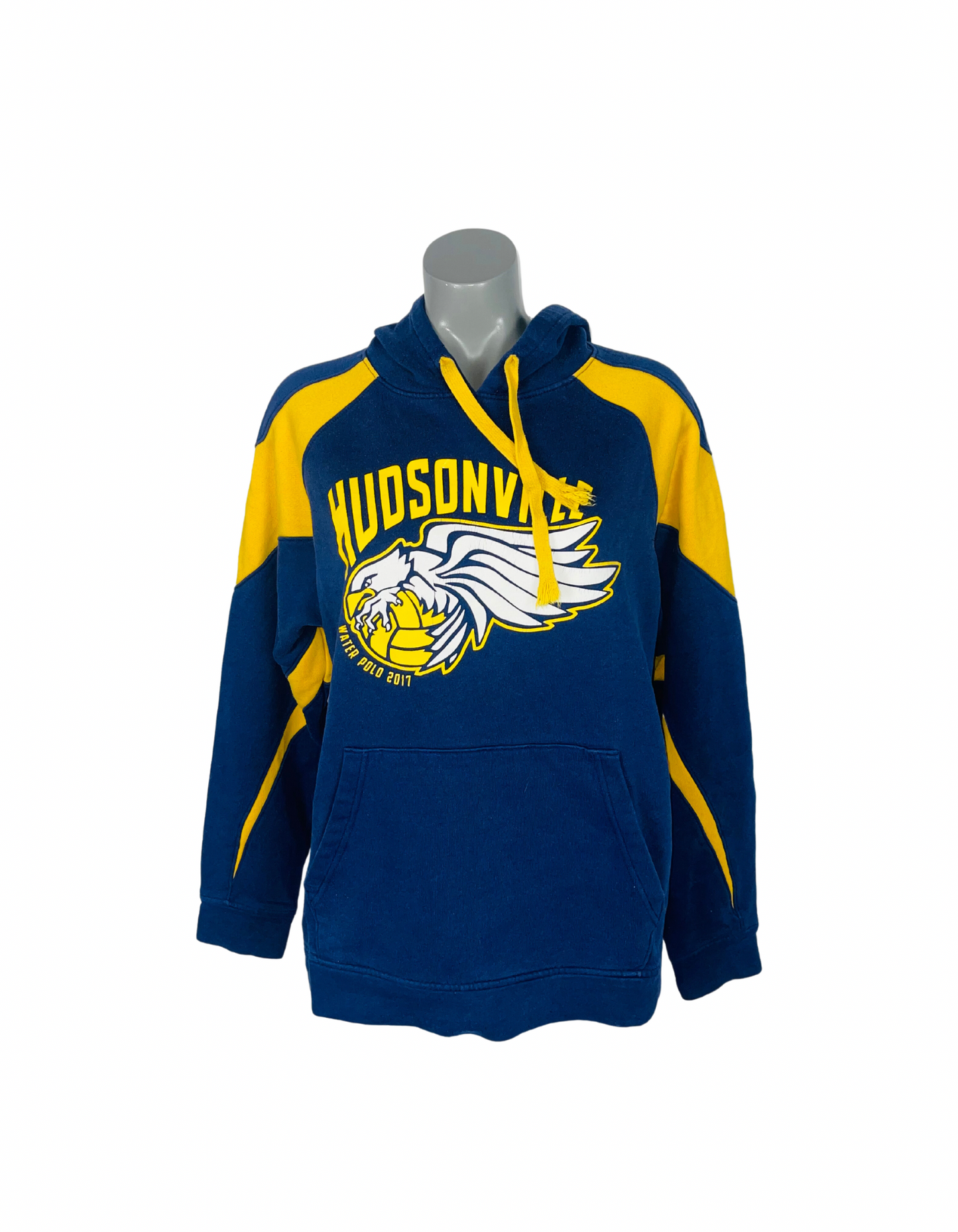 BLUE AND YELLOW LOGO SPORTS HOODIE