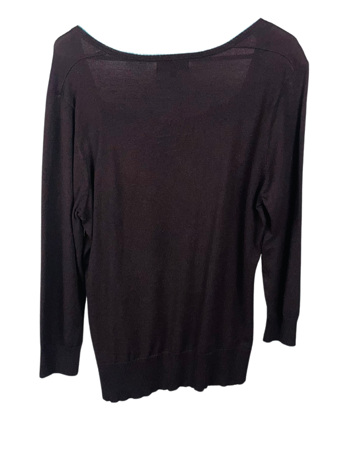BROWN KNITTED SWEATER SIZE 16