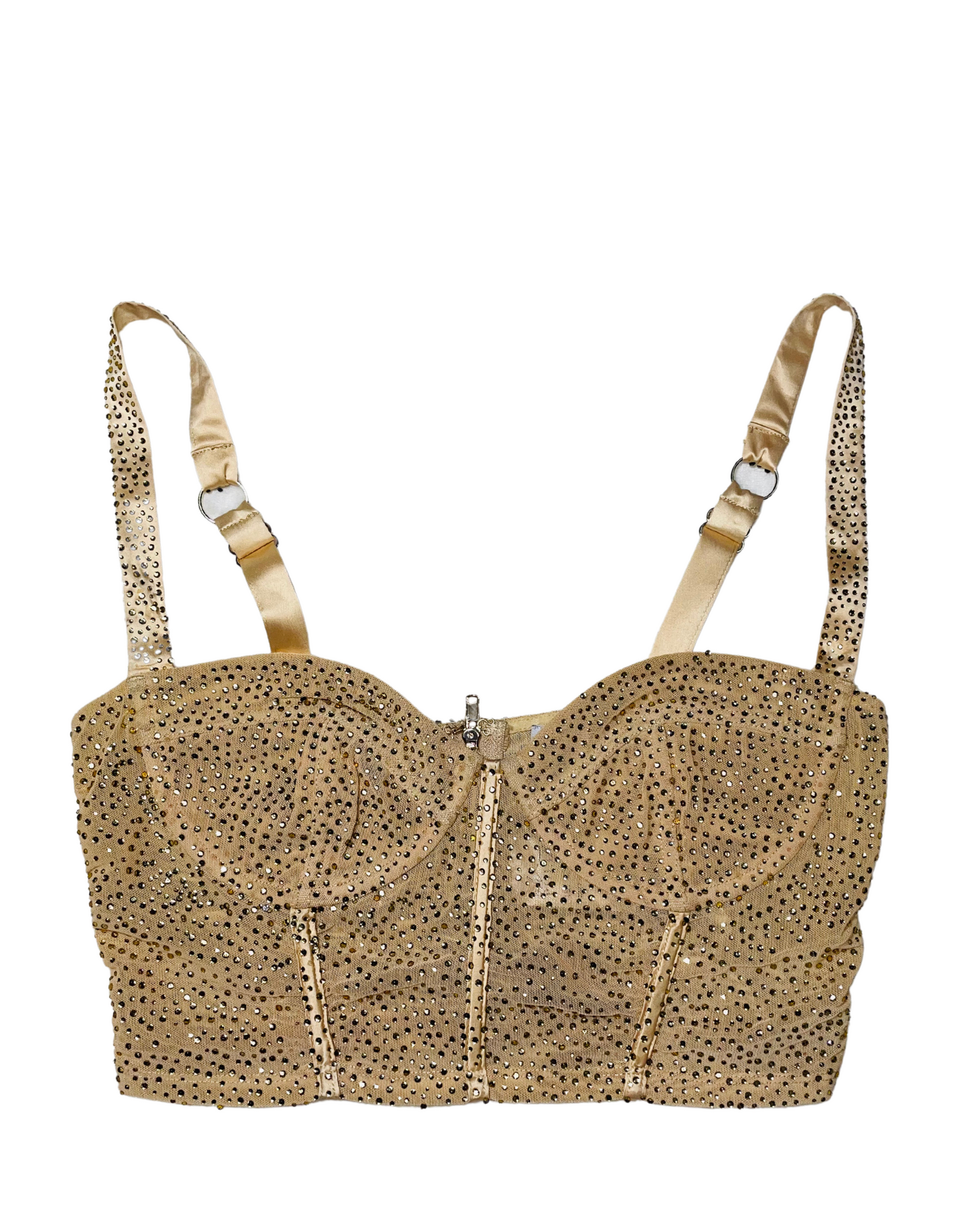 GOLD DIAMANTÉ OH POLLY TOP SIZE 10